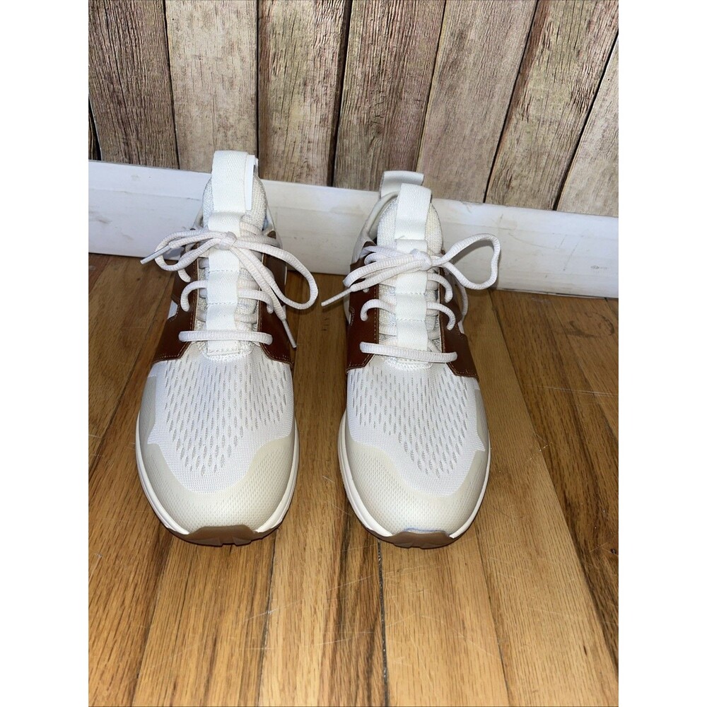 York Athletics Unisex The Frank Running Shoes Ivory 03104-01 Lace Up Size 7